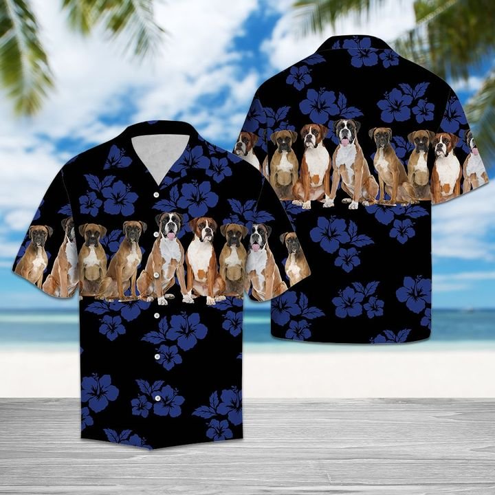 Awesome Boxer Hawaiian Shirt Summer Button Up