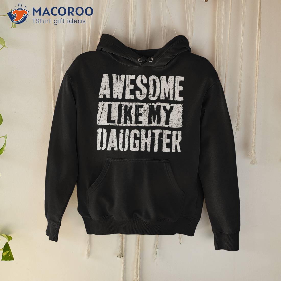 Awesome Like My Daughter Retro Dad Funny Fathers Day Shirt