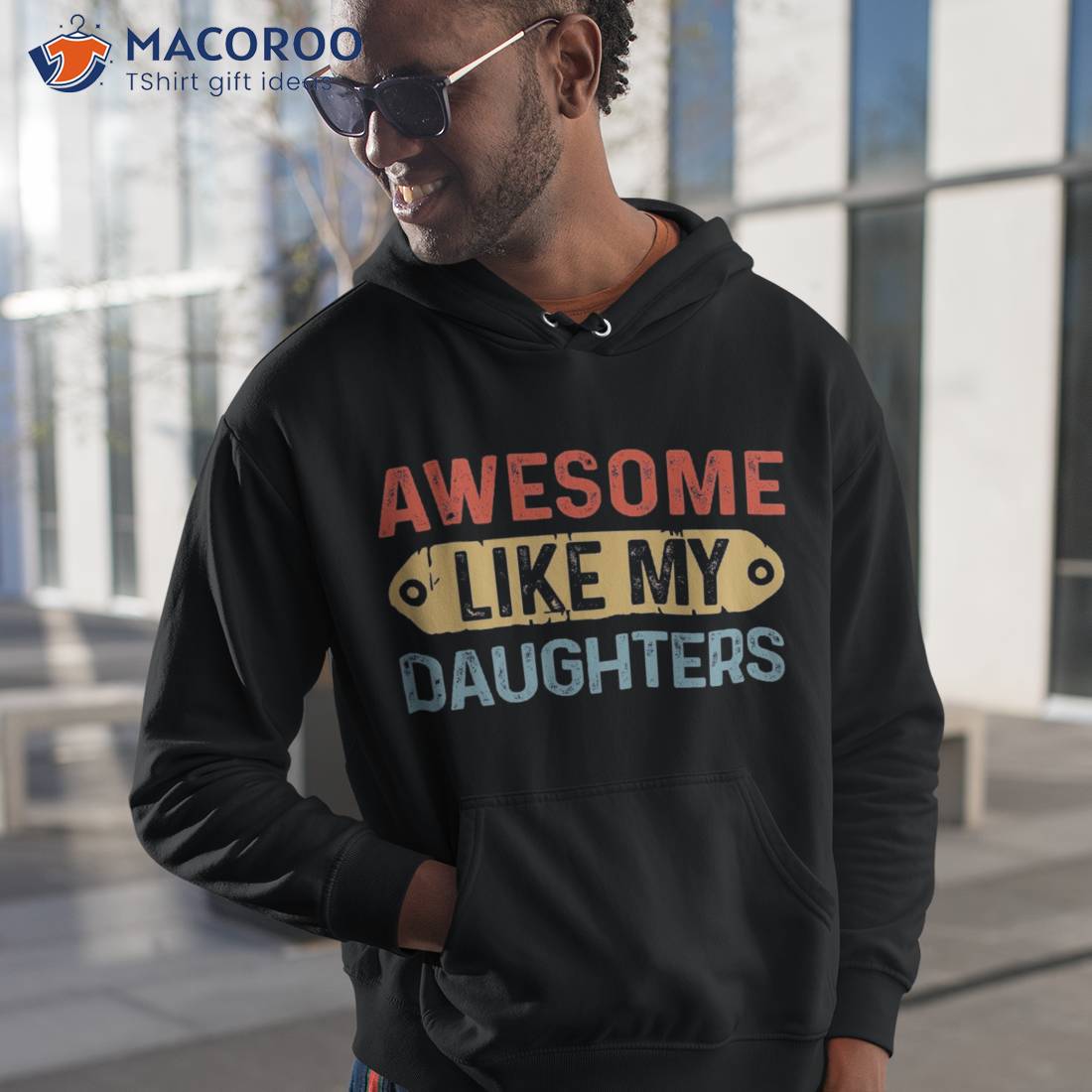 Awesome Like My Daughter Retro Fathers Mother Shirt