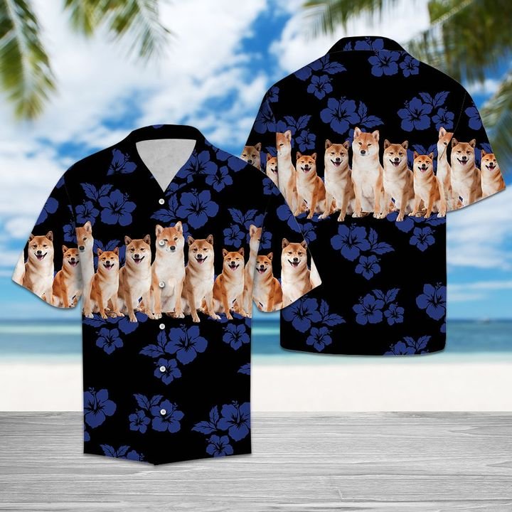 Awesome Shiba Inu Hawaiian Shirt Summer Button Up