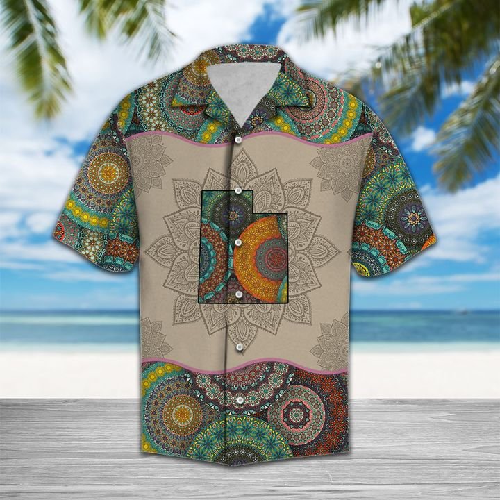 Awesome Utah Mandala Hawaiian Shirt Summer Button Up