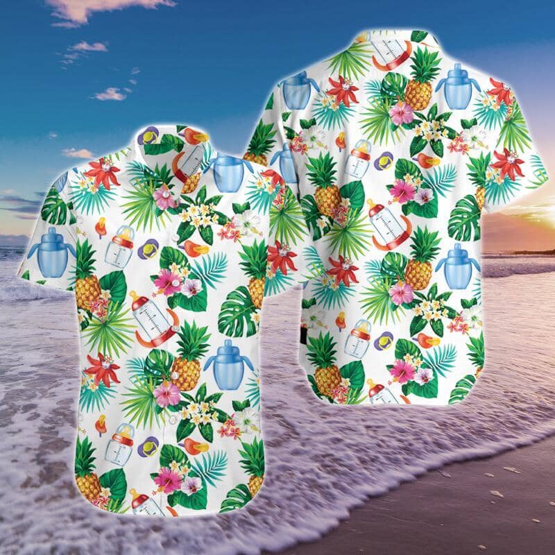 Baby Bottlte Hawaiian Shirt Summer Button Up