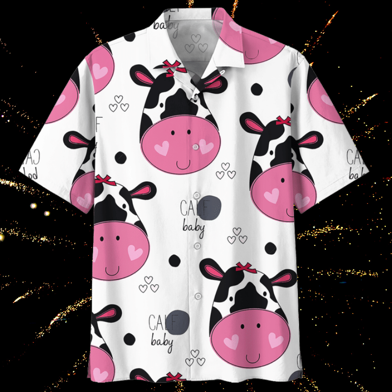 Baby Dairy Cow Hawaiian Shirt