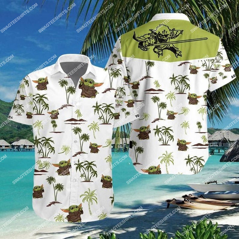 Baby Yoda Star Wars Summer Vacation Hawaiian Shirt