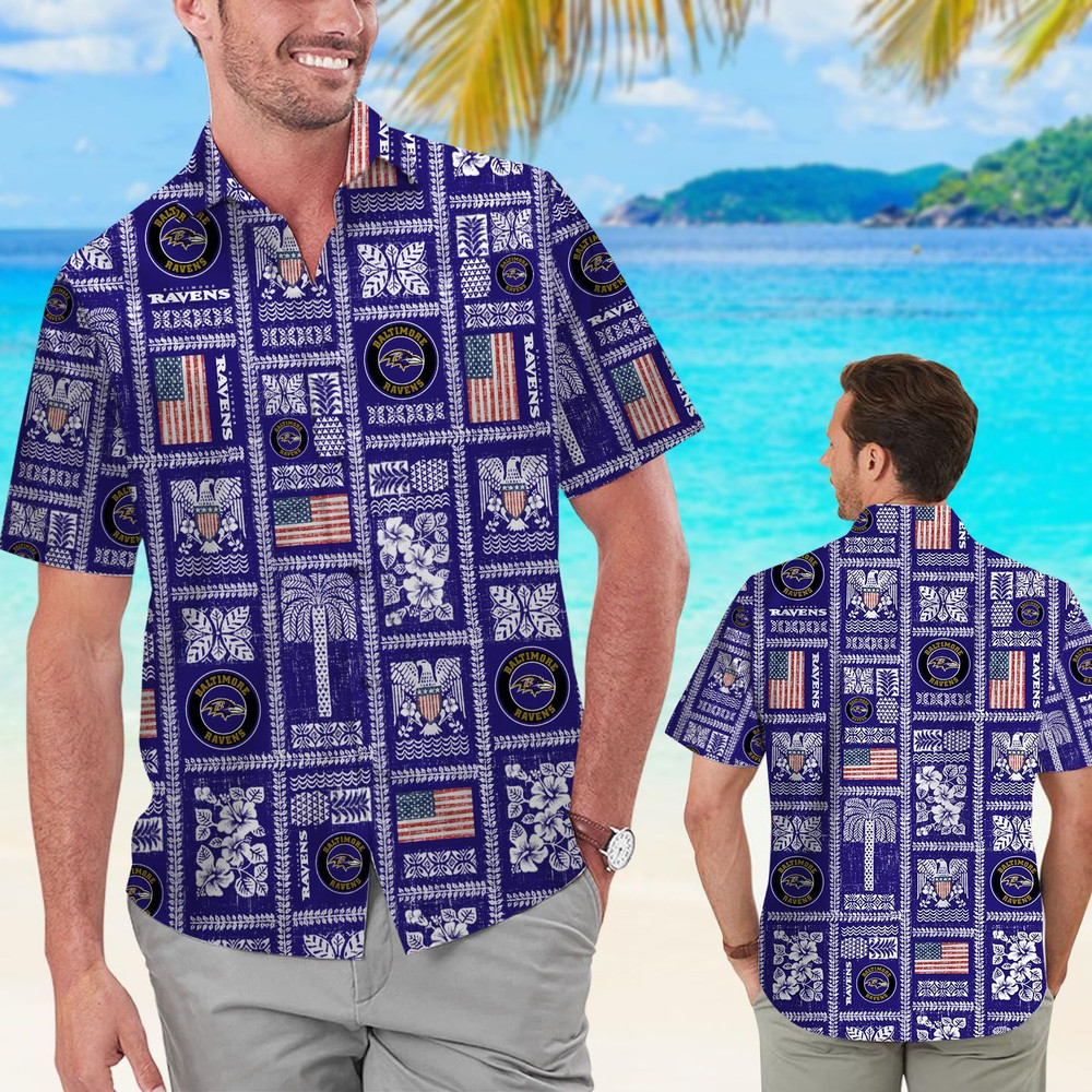 Baltimore Ravens Hawaiian Shirt Hot Trendy Summer 2024