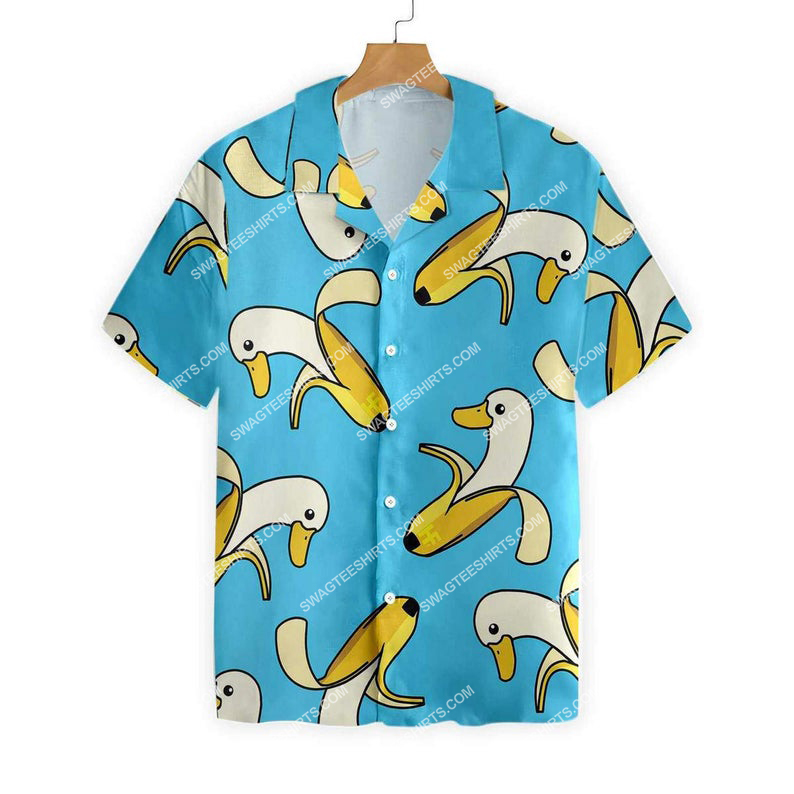 Banana Duck Summer Vacation Hawaiian Shirt