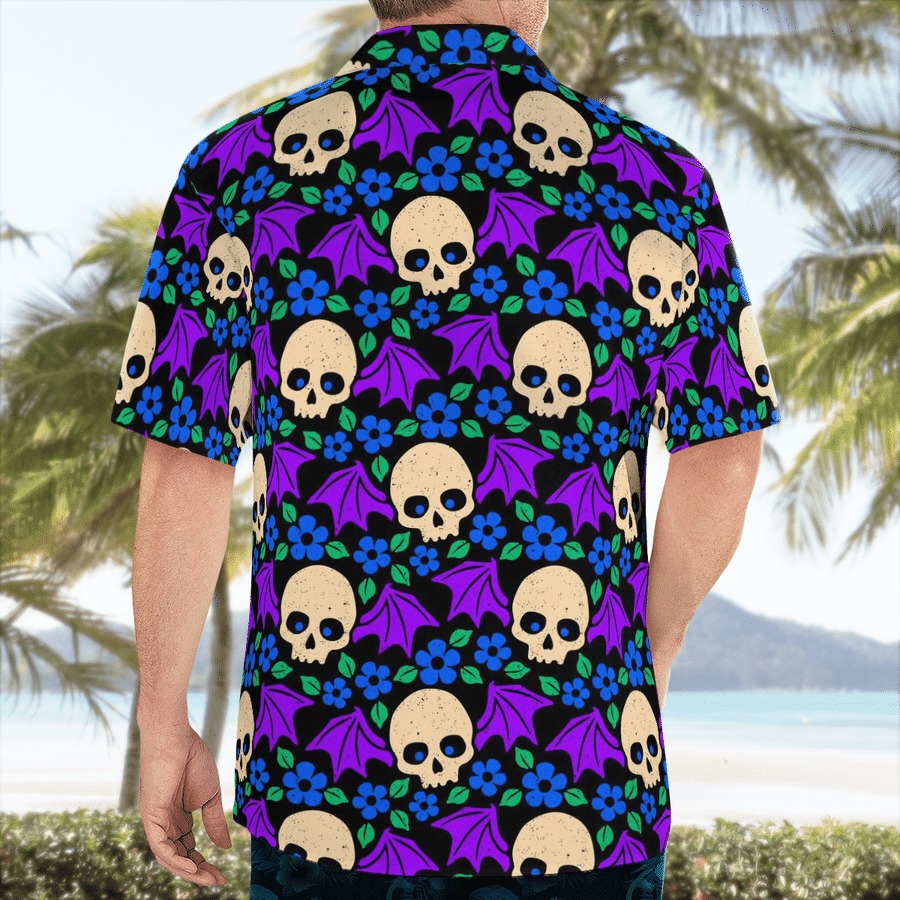 Bat Skull Hawaiian Shirt