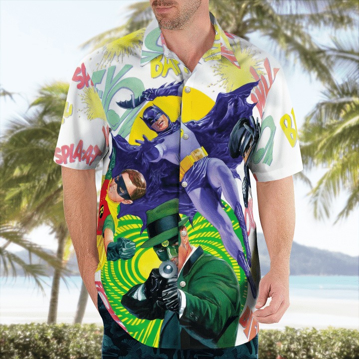 Batman And Riddler Hawaiian Shirt