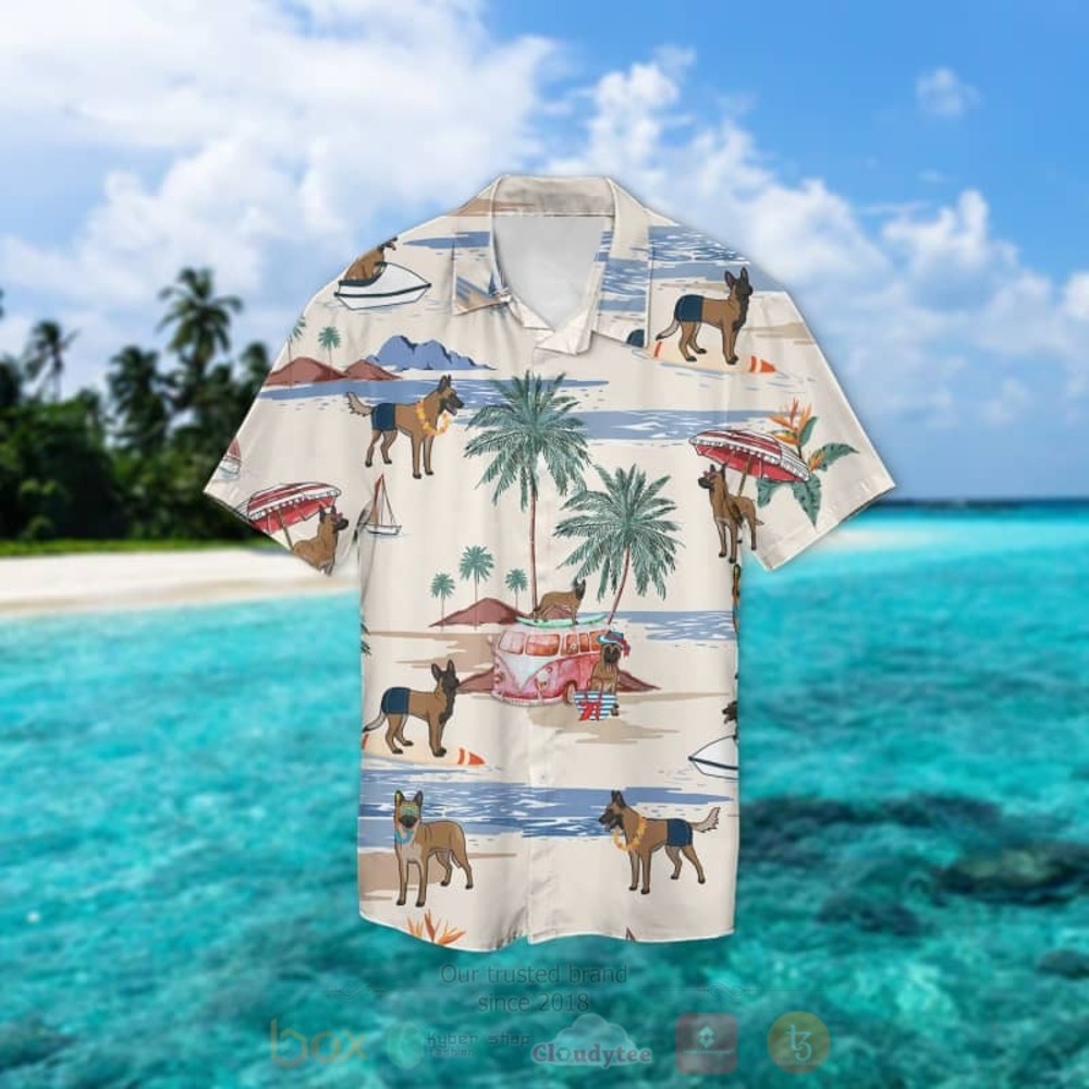 Belgian Malinois Summer Beach Hawaiian Shirt