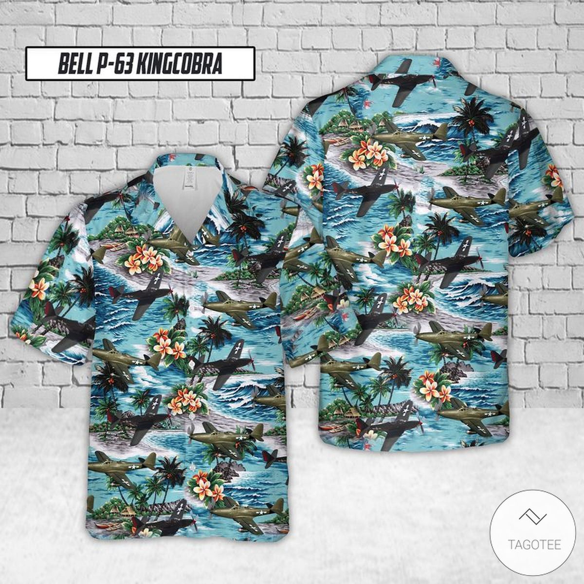 Bell P-63 Kingcobra Hawaiian Shirt