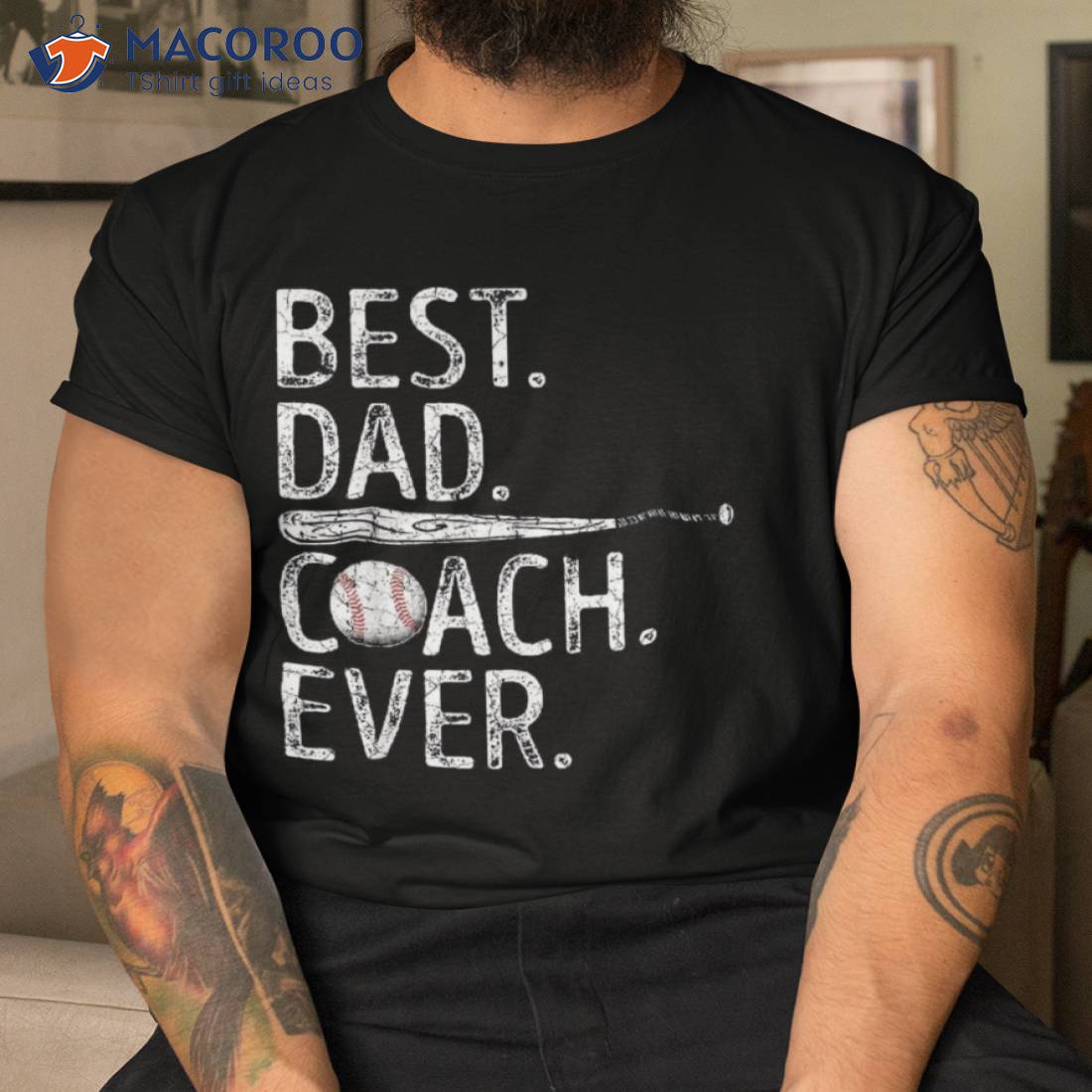 Best Dad Coach Ever Funny Baseball Fathers Day Gifts For Shirt