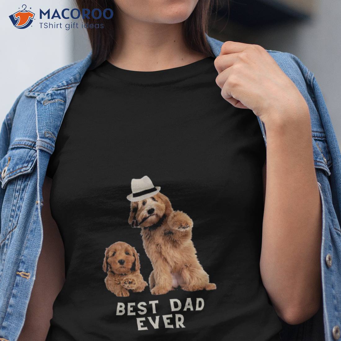 Best Dad Ever Funny Puppy Dad Unisex T-Shirt