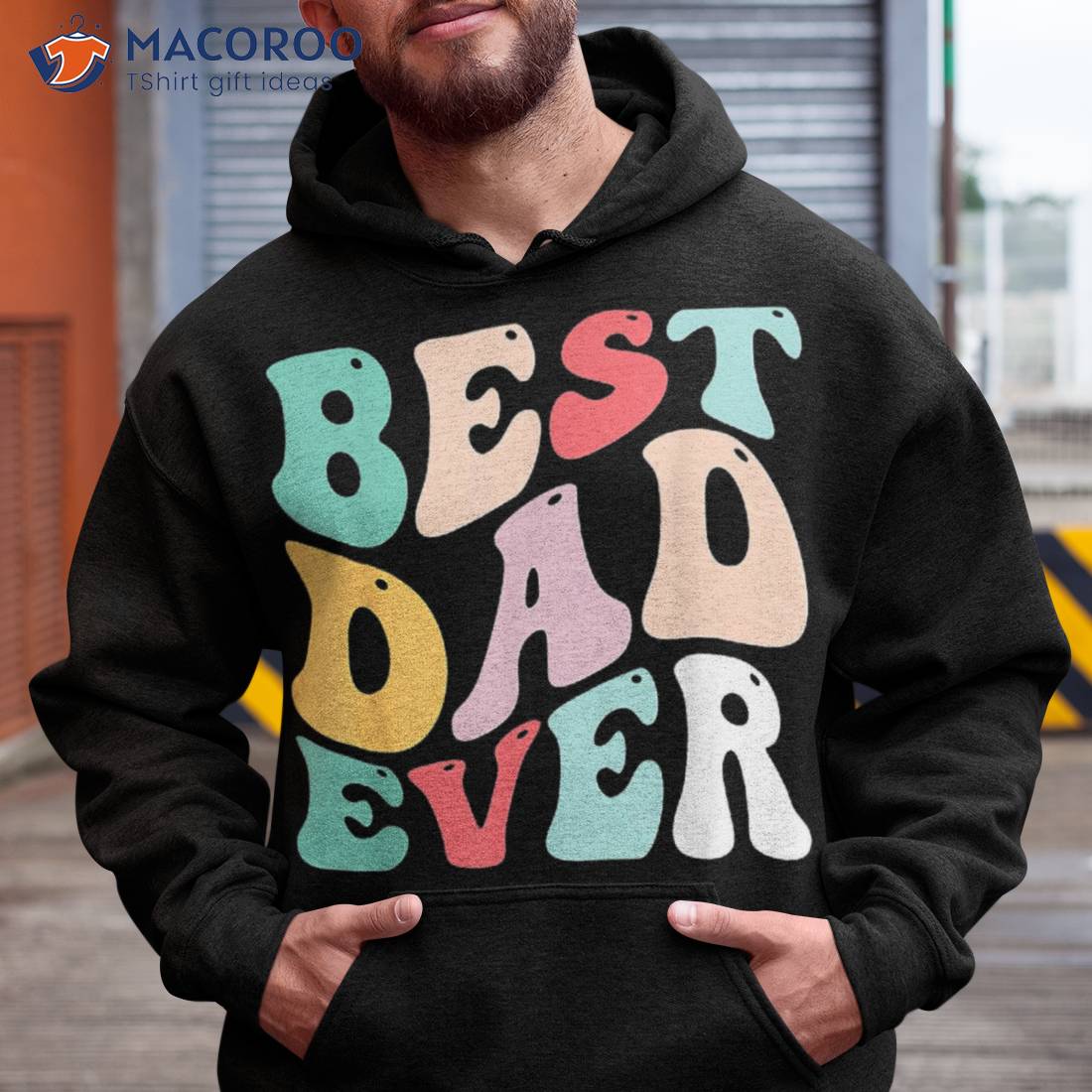 Best Dad Ever Shirt Father’s Day Groovy Daddy Gifts