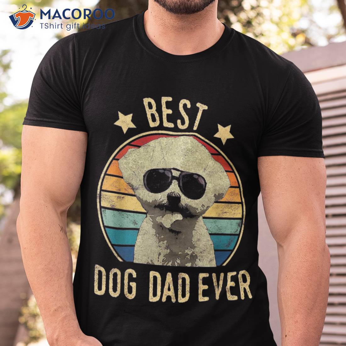 Best Dog Dad Ever Bichon Frise Father’s Day Gift Shirt