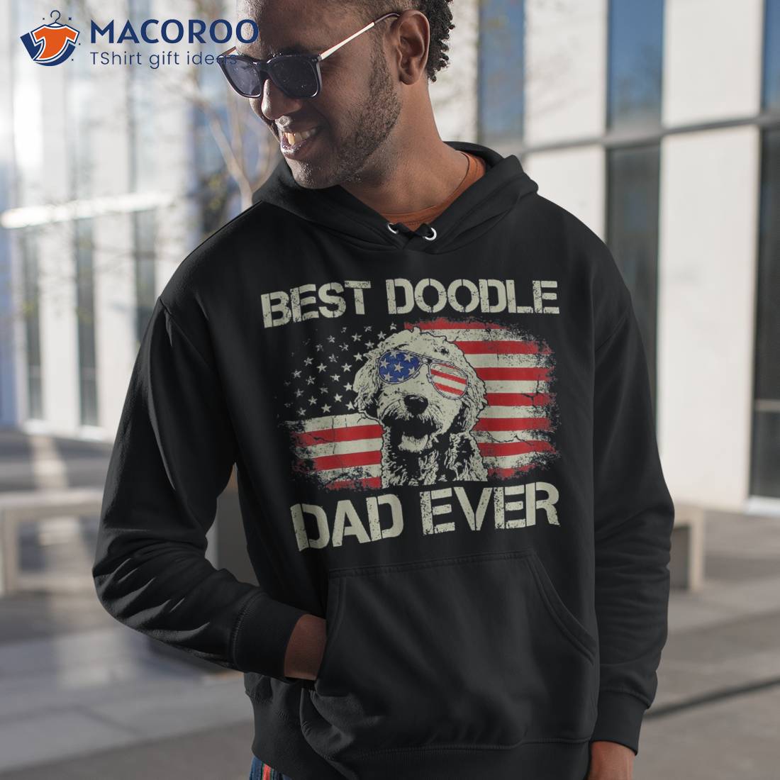 Best Doodle Dad Ever Tshirt Goldendoodle 4th Of July Gift Shirt