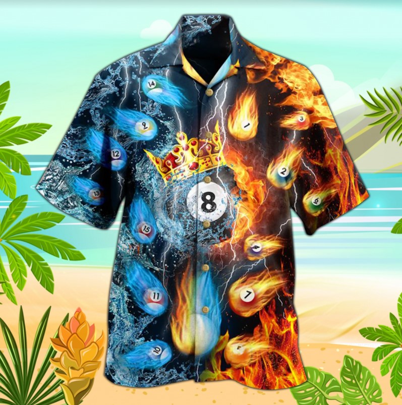 Billiard Fire And Water Hawaiian Shirt