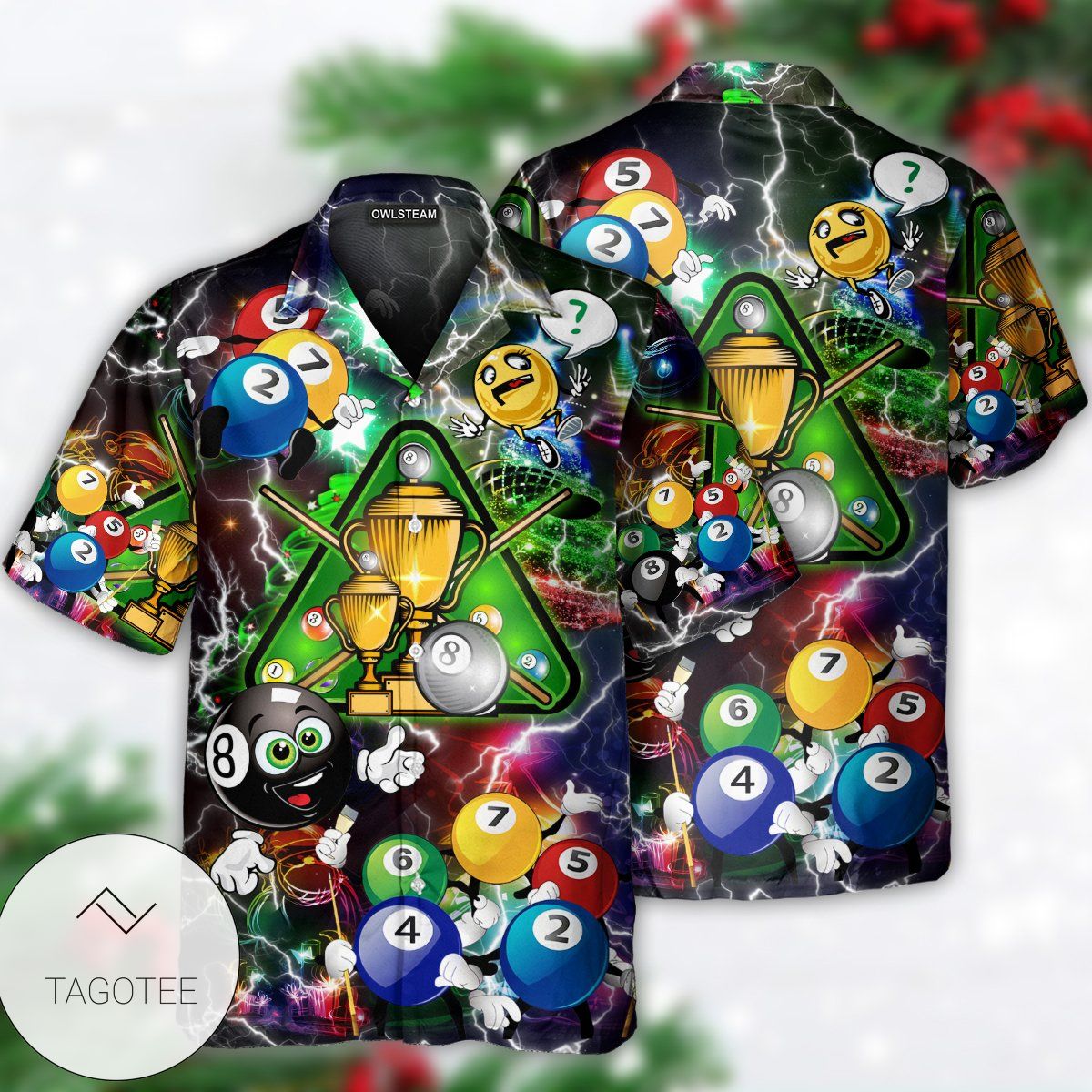 Billiard Lover Merry Christmas Hawaiian Shirt