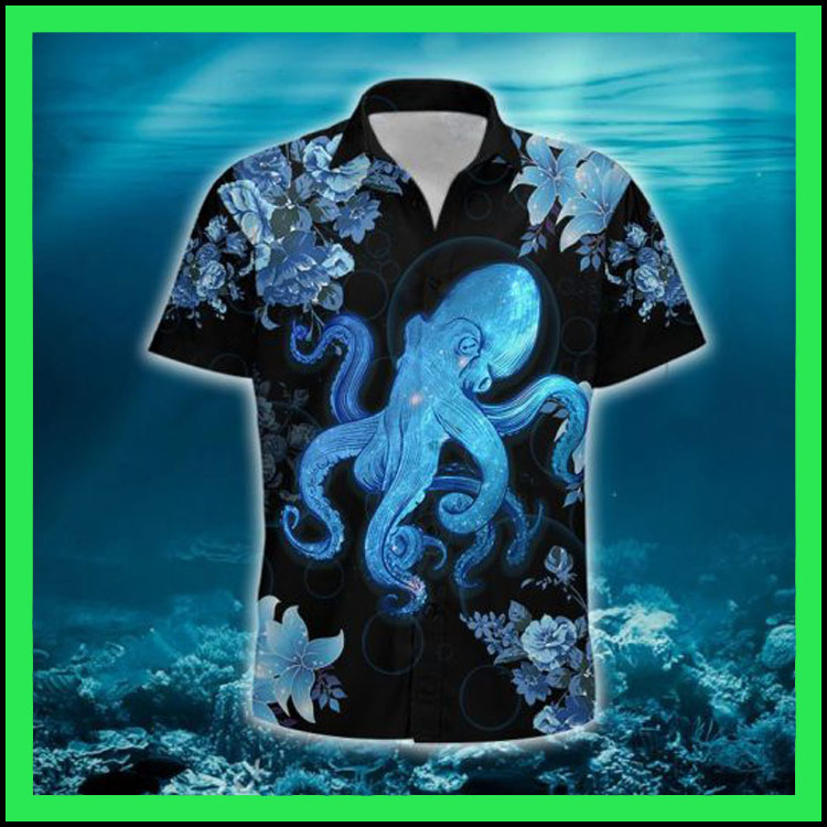 Blue Octopus Hawaiian Shirt- Limited Edition