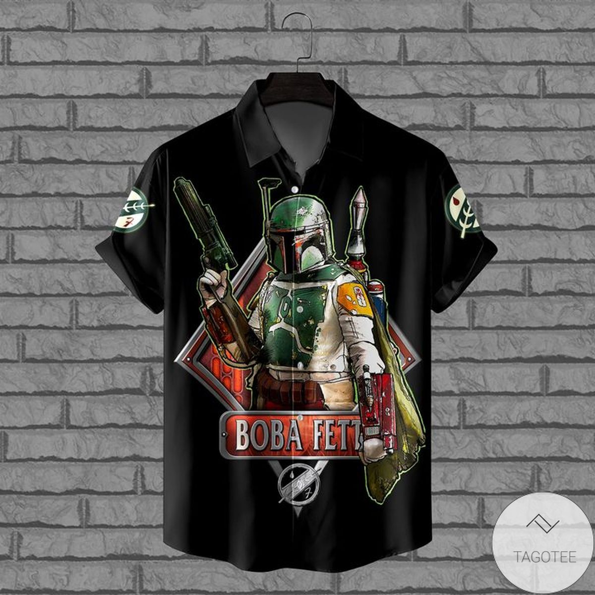 Boba Fett Star Wars Black Hawaiian Shirt