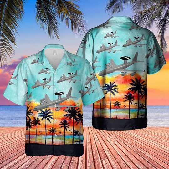 Boeing 3-3D Sentry Aew1 Hawaiian Shirt