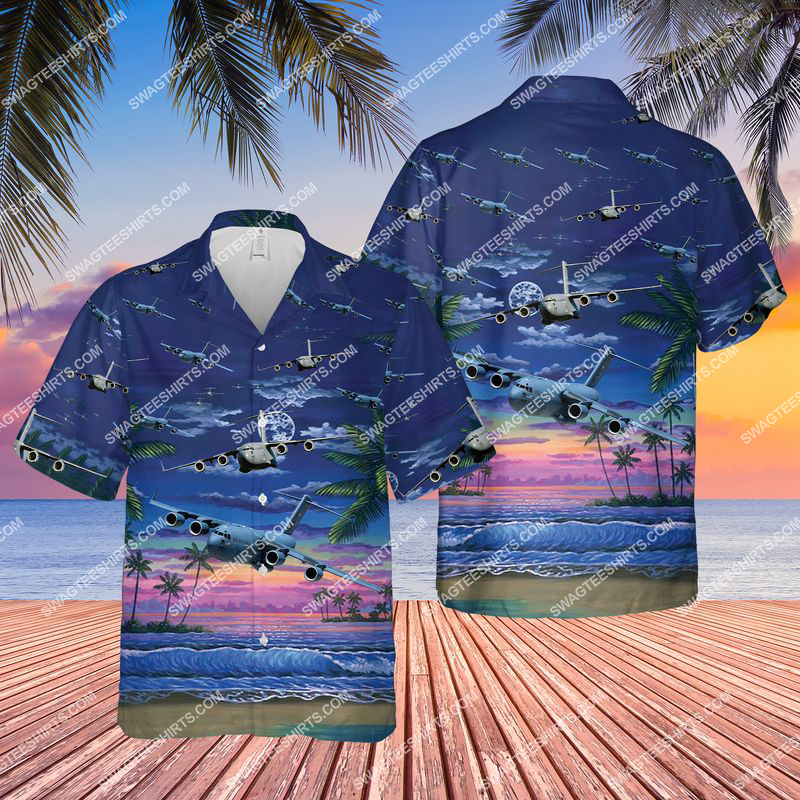 Boeing C-17 Globemaster Iii All Over Print Hawaiian Shirt