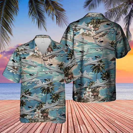 Boeing E-3D Sentry Aew1 Hawaiian Shirt