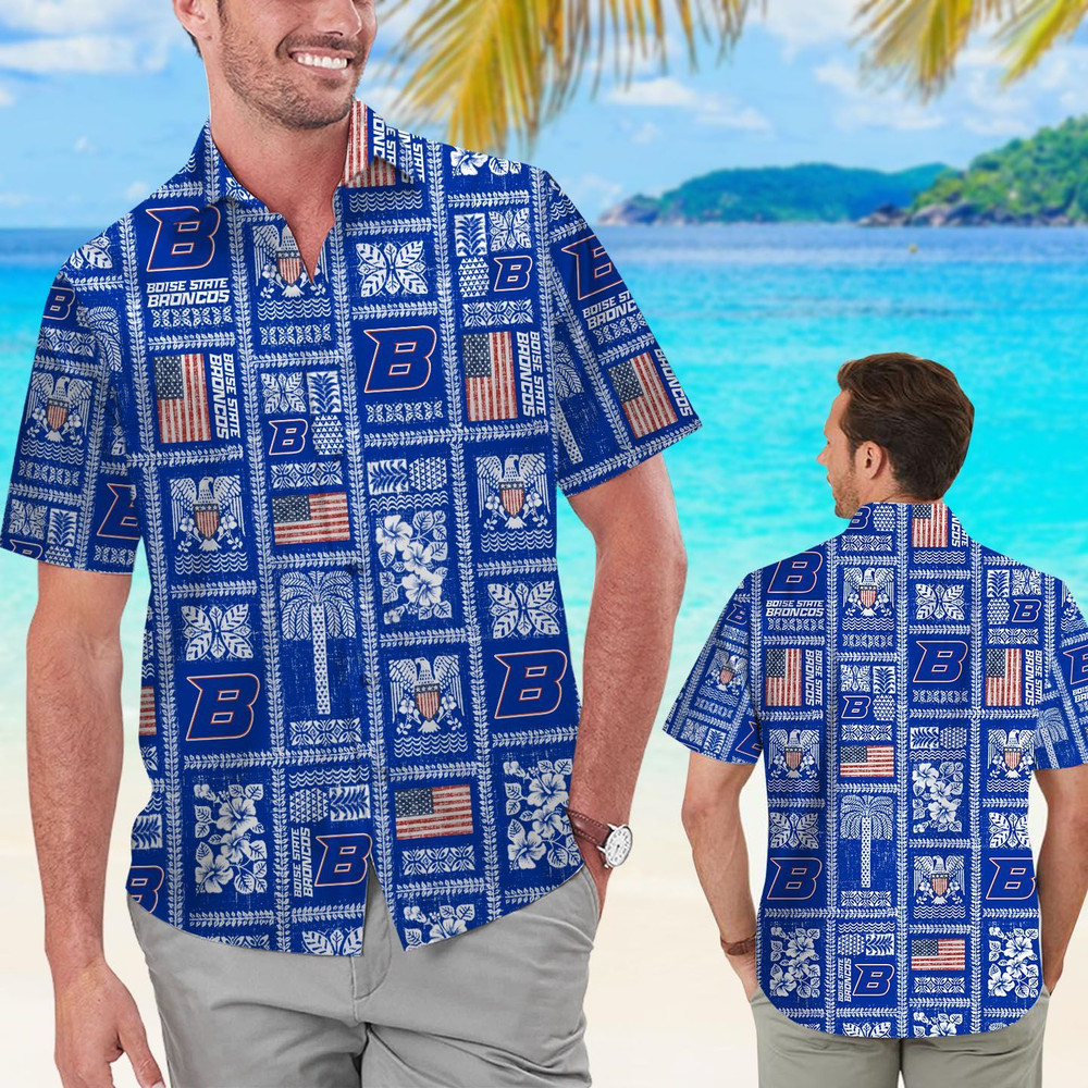 Boise State Broncos Hawaiian Shirt Hot Trendy Summer 2024