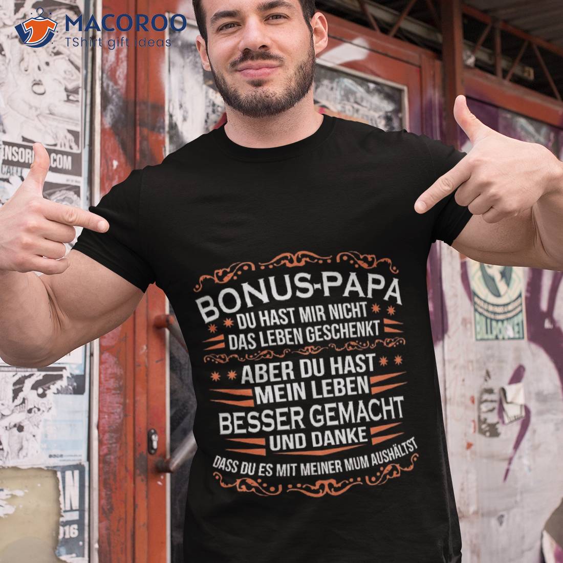 Bonus Dad Stepfather Gift Foster Father Shirt