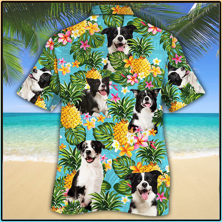 Border Collie Pineapple Hawaiian Shirt