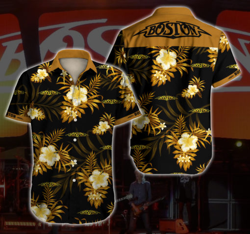 Boston Band Hawaiian Shirt Summer Button Up