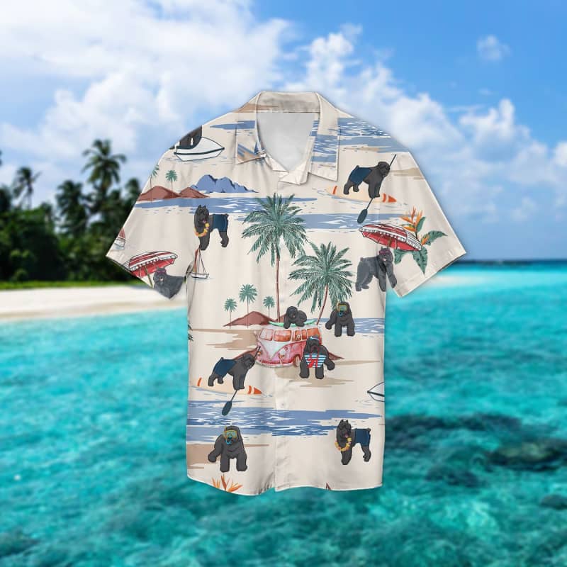 Bouvier Des Flandres Beach Hawaiian Shirt