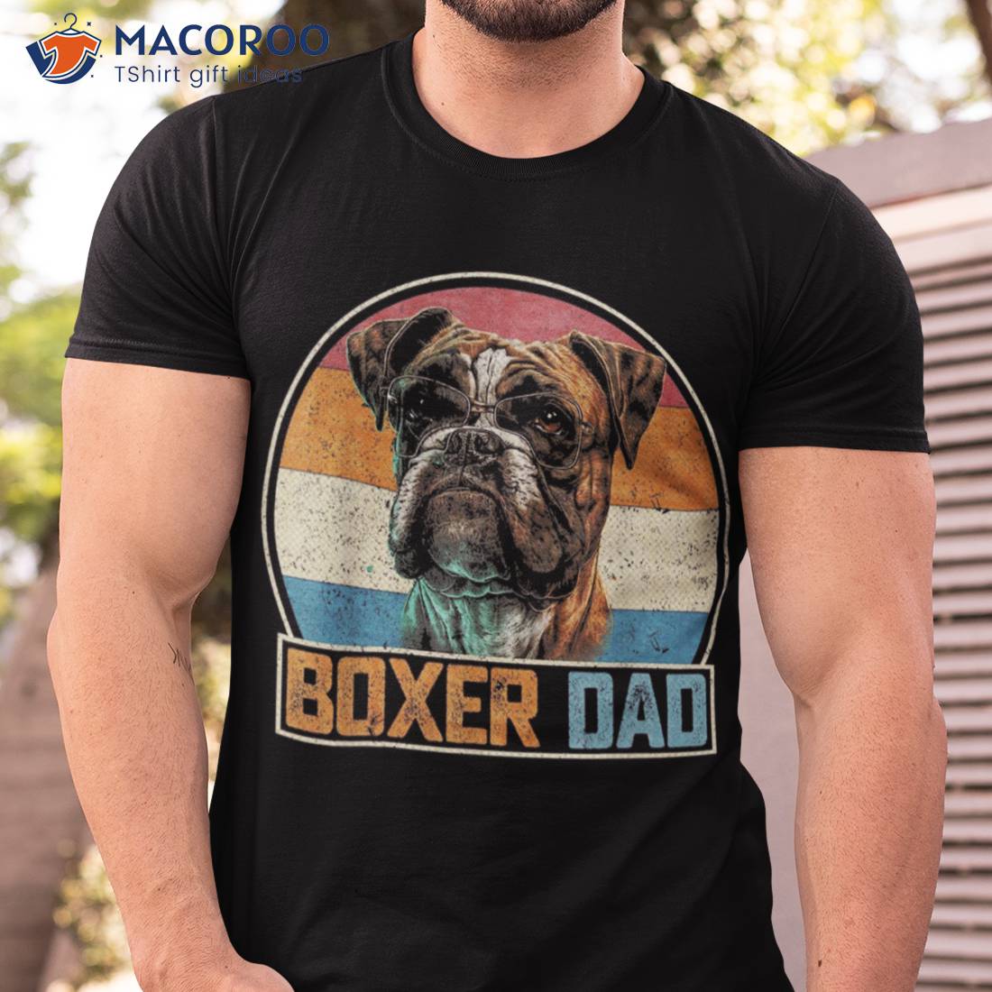 Boxer Dog Cool Gift Ideas For Dad T-Shirt