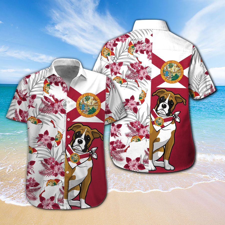 Boxer Florida Hawaiian Shirt Hot Trendy Summer 2024