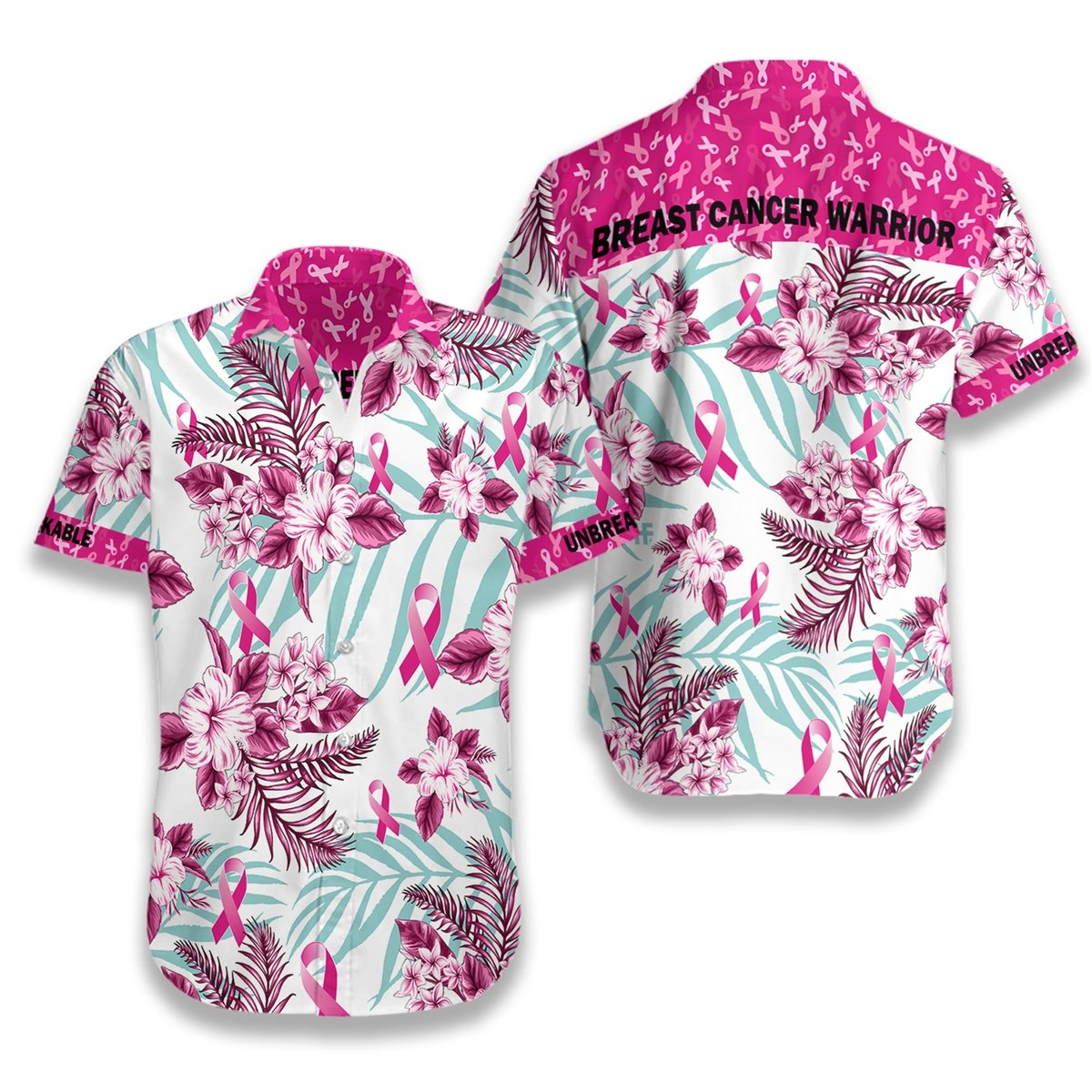 Breast Cancer Warrior Hawaiian Shirt