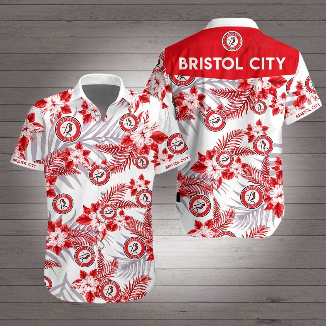 Bristol City Fc Hawaiian Shirt Summer Button Up