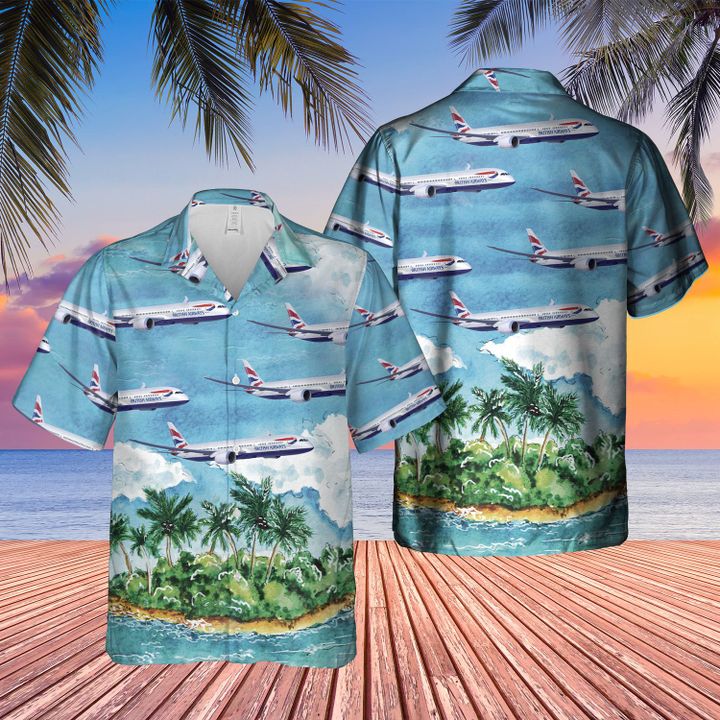 British Airways Plane Hawaiian Shirt