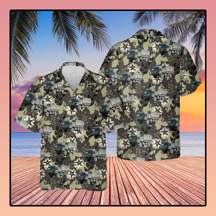 British Army Man Sv Support Vehicle Hawaiian Shirt