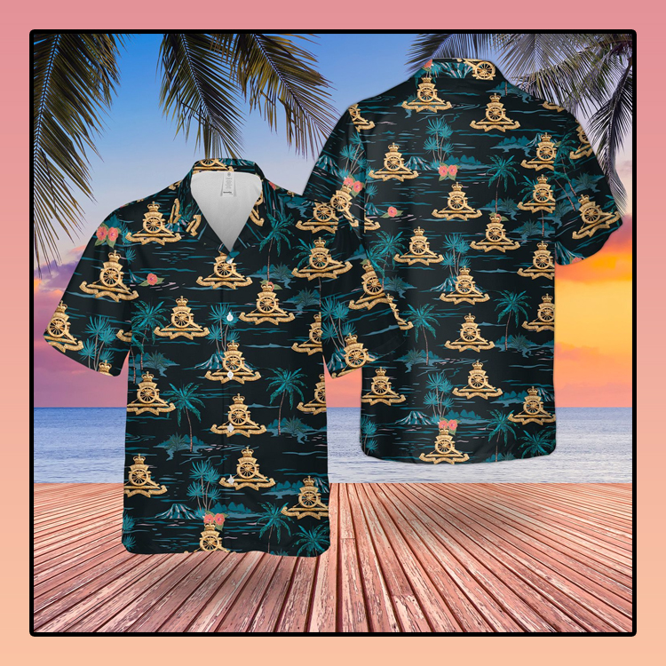 British Army Royal Atillery Hawaiian Shirt