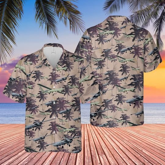 British Army Thales Watchkeeper Wk450 Hawaiian Shirt