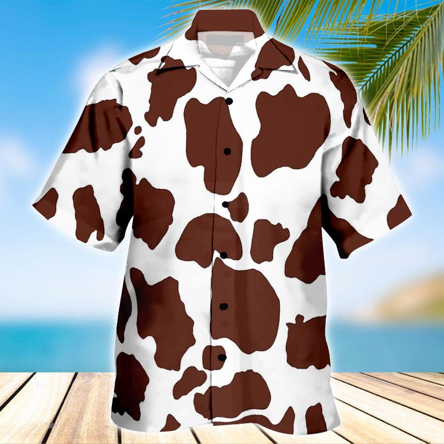 Brown Cattle Hawaiian Shirt