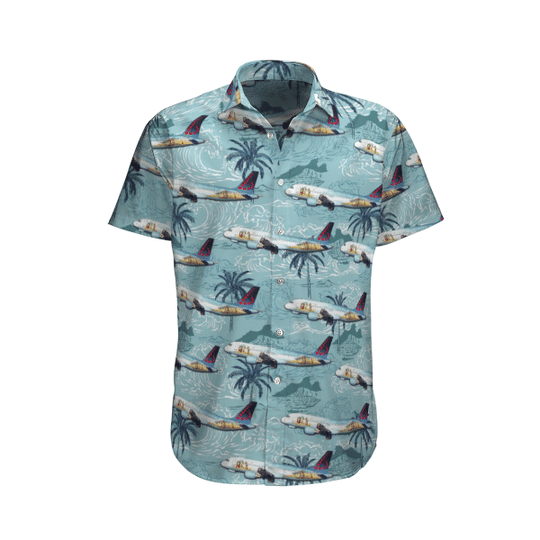 Brussels Airlines Airbus A320-214 Hawaiian Shirt