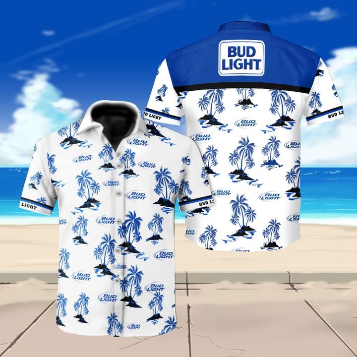 Bud Light Beer Logo Hawaiian Shirt