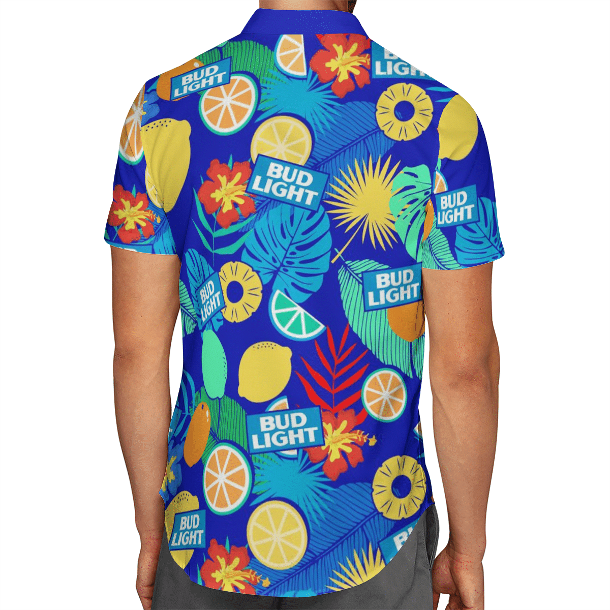 Bud Light Tropical Fruit Hawaiian Shirt