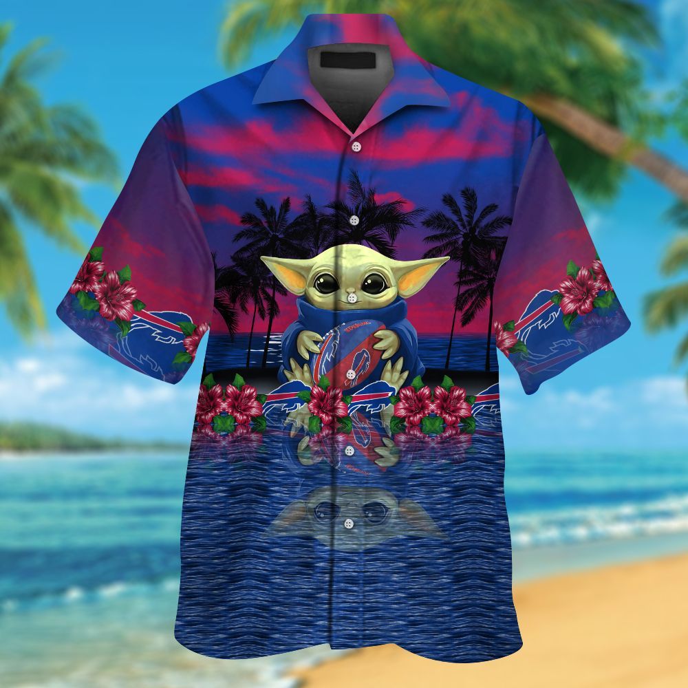 Buffalo Bills & Baby Yoda Hawaiian Shirt Hot Trendy Summer 2024