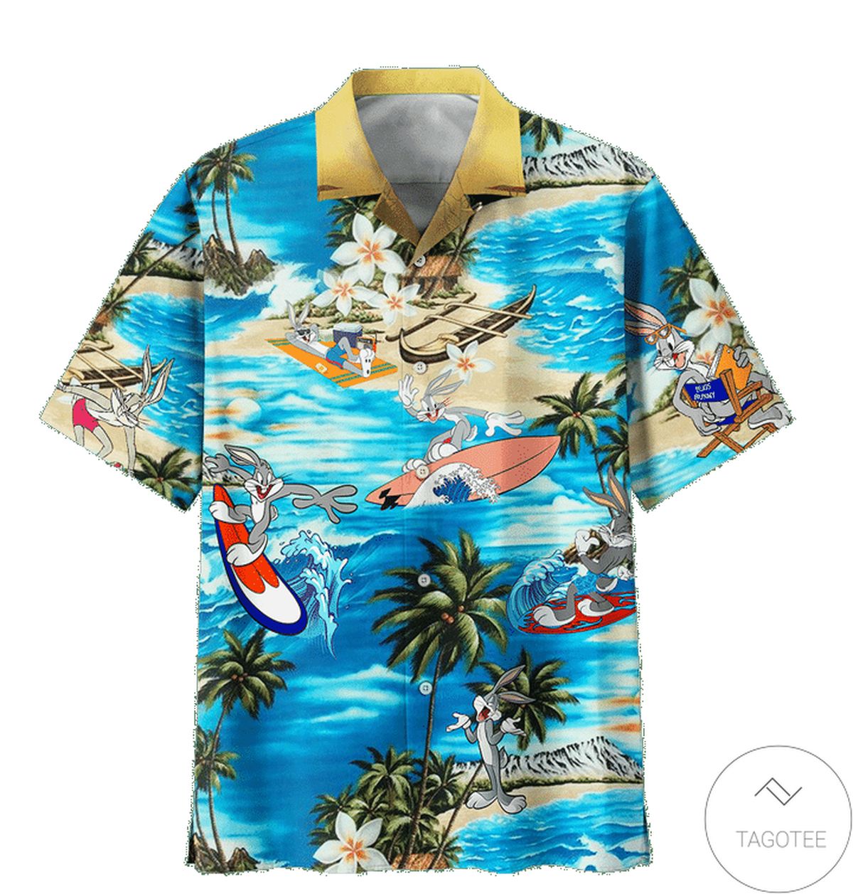 Bugs Bunny Summer Vacation Hawaiian Shirt