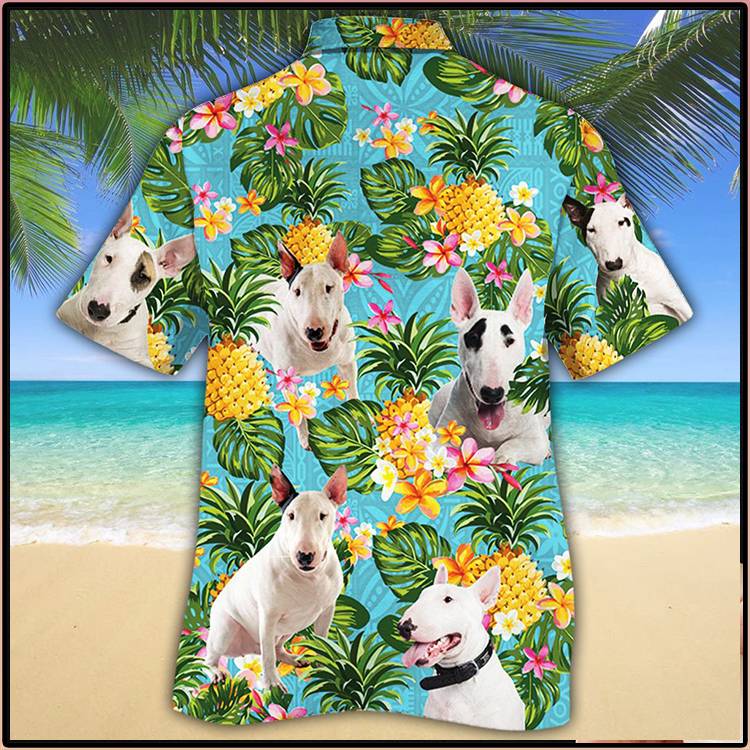 Bull Terrier Dog Pineapple Hawaiian Shirt