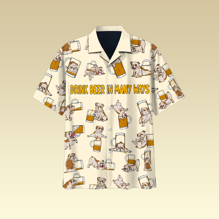 Bulldog Beer Hawaiian Shirt