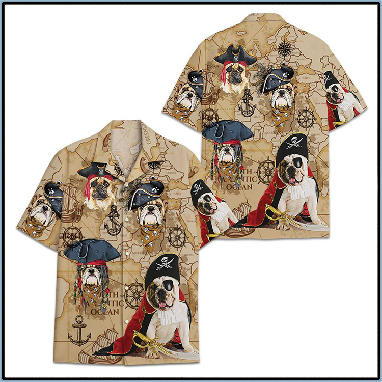 Bulldog Pirates Hawaiian Shirt