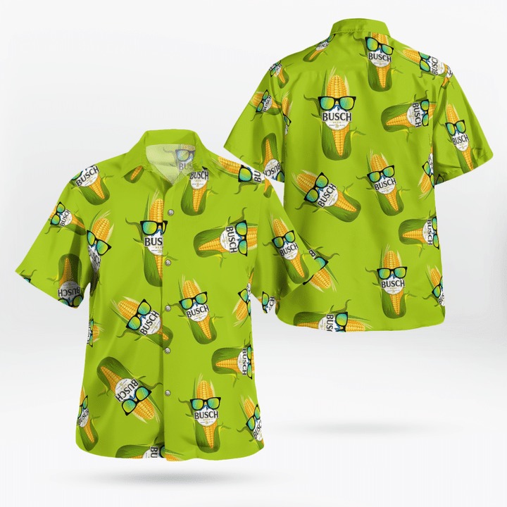 Busch Beer Corn Hawaiian Shirt