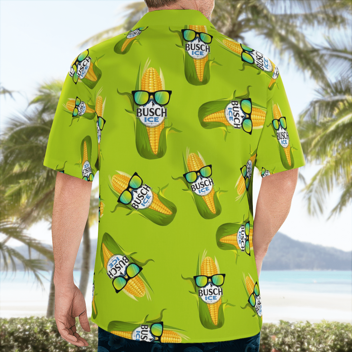 Busch Ice Corn Hawaiian Shirt